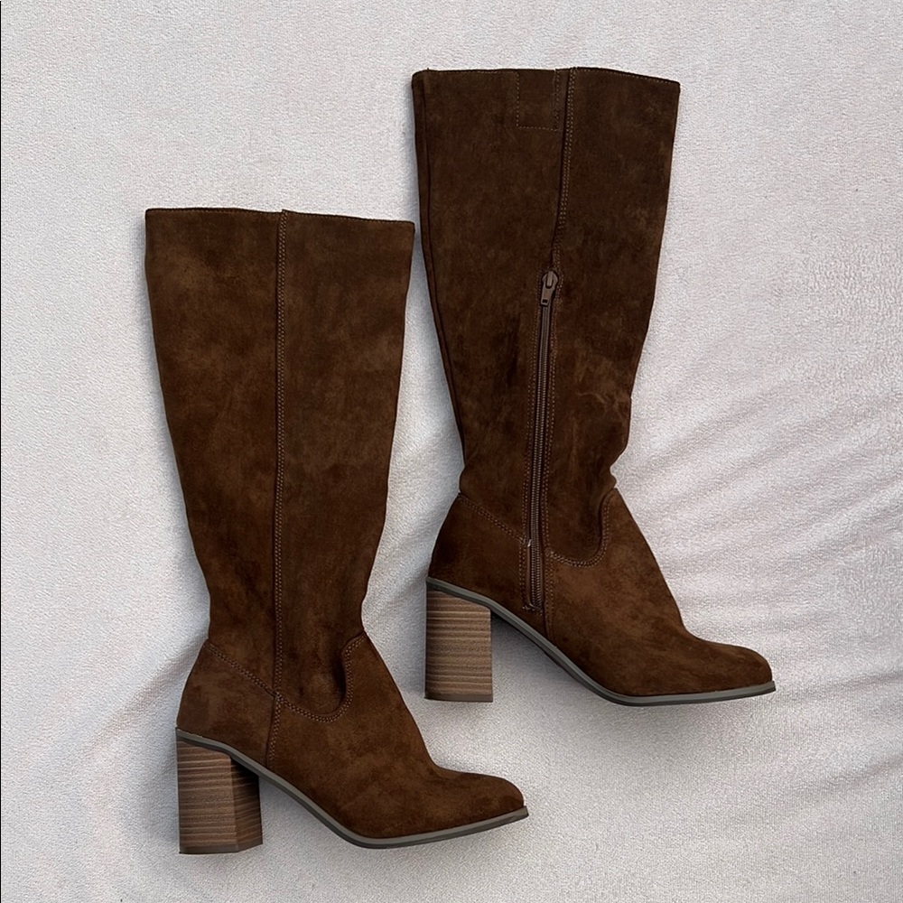 Universal Thread Brown Suede Knee Boots